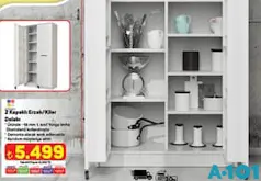 EVDEMO 2 KAPAKLI ERZAK/KİLER DOLABI